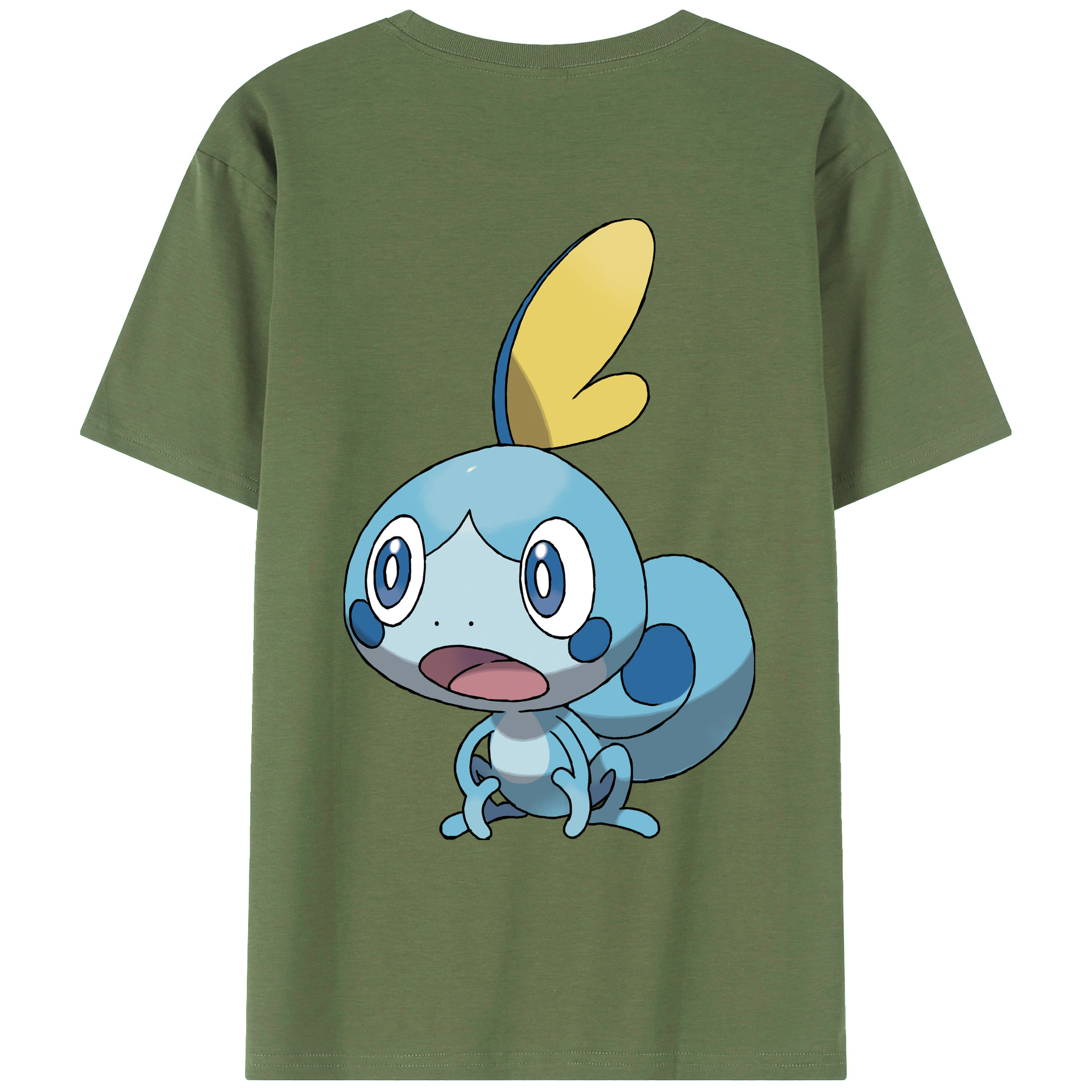 （画像用） ポケットモンスター Pokémon 綿100％ メンズ半袖Tシャツ（バックプリント） 通気性